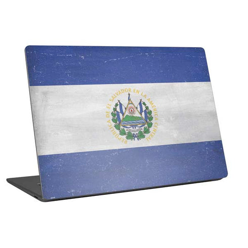 El Salvador Flag Distressed Universal Laptop 16.6in (13.4 x 9.7in) Skin